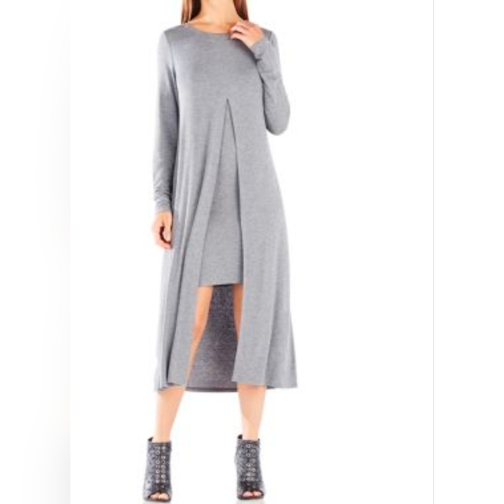 Anama Charcoal Long Sleeve Dress